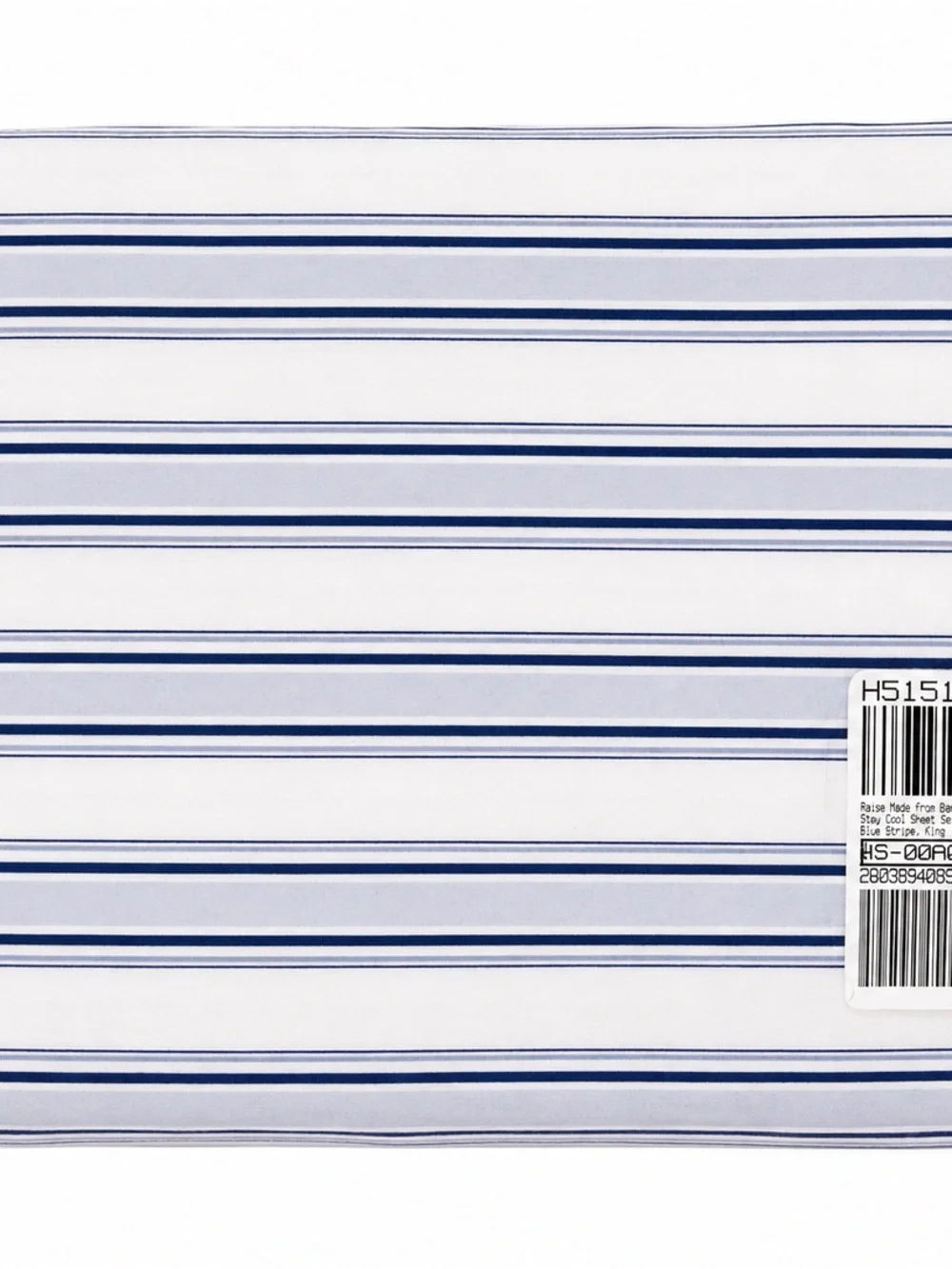 Kim Gravel King Bamboo Blend Stay Tuck Sheet Set Blue Stripe
